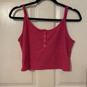 Tank top! Hot pink slight tear on the strap